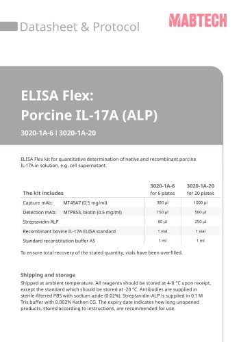 ELISA Flex : Porcine IL -17A