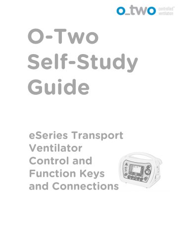 eSeries Transport Ventilator Control and Function Keys and Connections