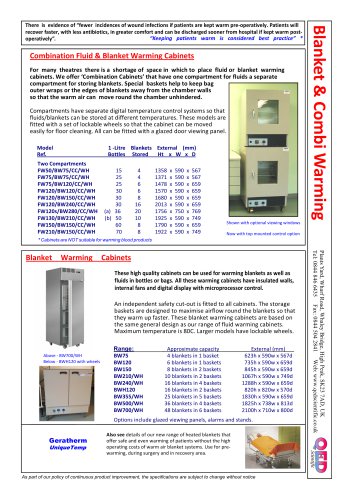 Fluid Warming Blanket Combination Cabinets