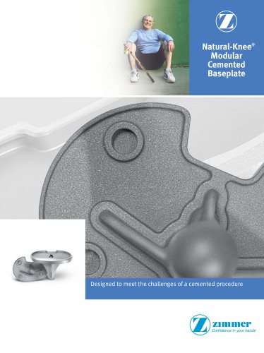 Natural-Knee&reg; II Modular CoCr Cemented Tibial Baseplate