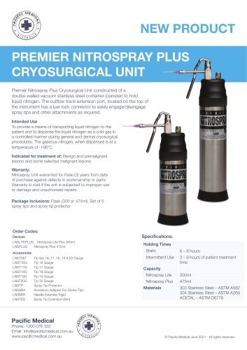 Nitrospray Cryotherapy Flask
