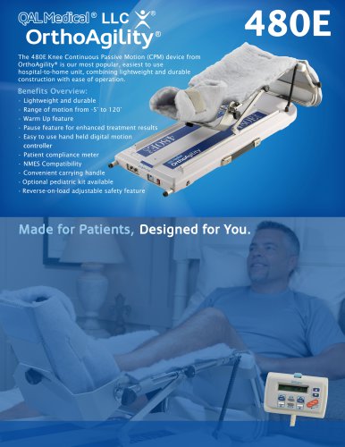 OrthoAgility 480E Knee CPM Specification Brochure