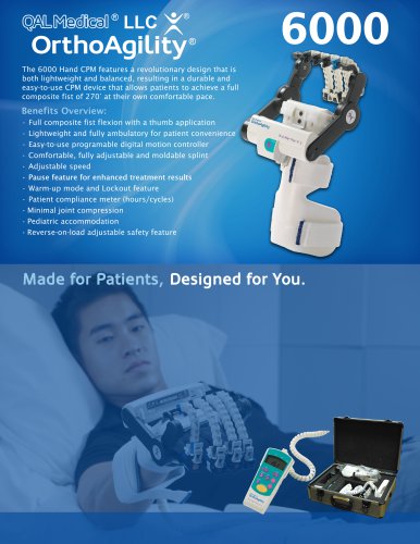 OrthoAgility 6000 Hand CPM Specification Brochure
