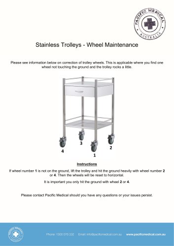 Stainless Trolleys - Wheel Maintenance