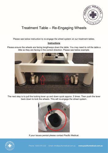 Treatment Table – Re-Engaging Wheels